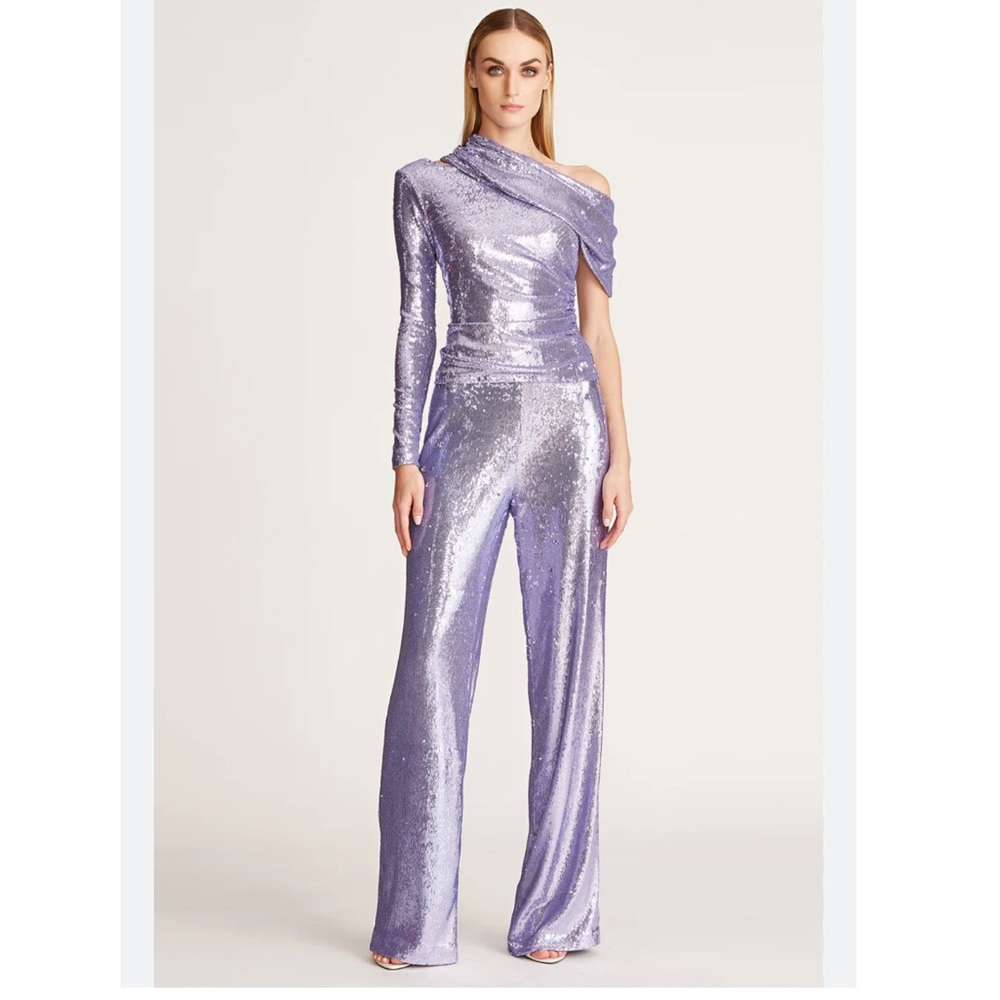 Halston Heritage Emilia Sequins purple Pants